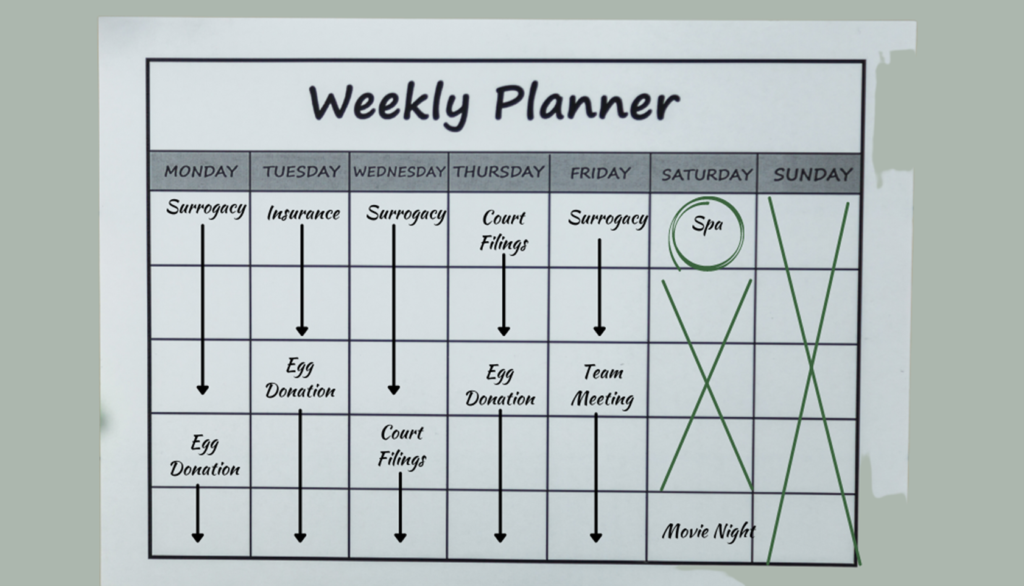 How to Compare Agencies weekly planner