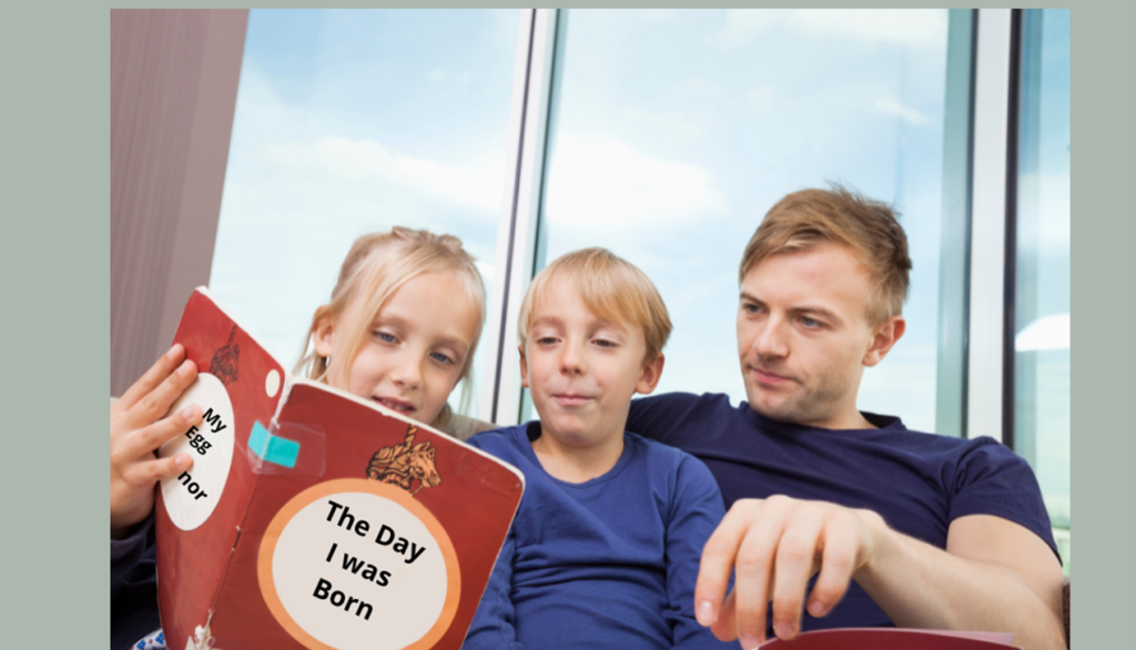 It's Time To Tell reading book with children