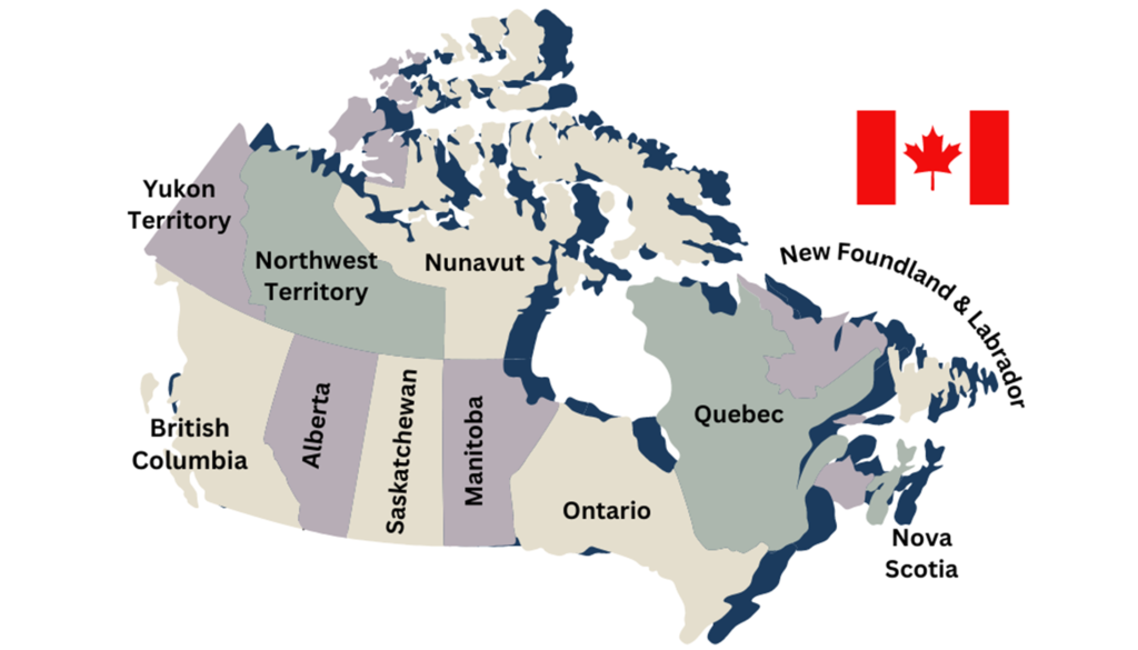 Surrogacy Laws in Canada - map