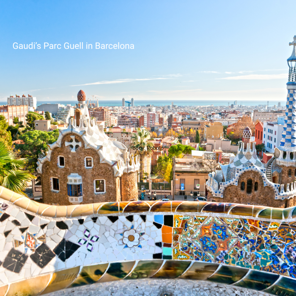 Gaudi’s Parc Guell in Barcelona
