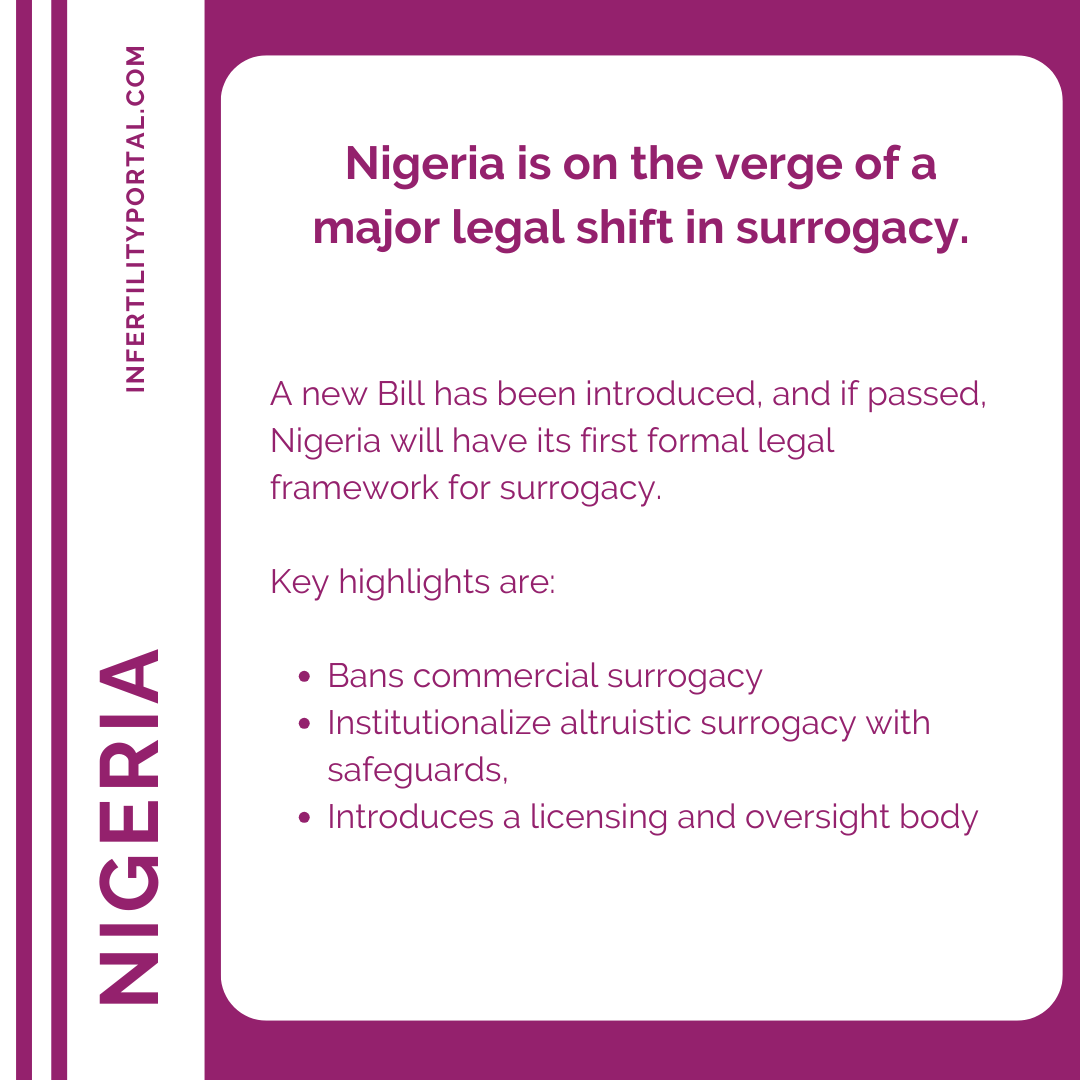 Nigeria - debates surrogacy bill