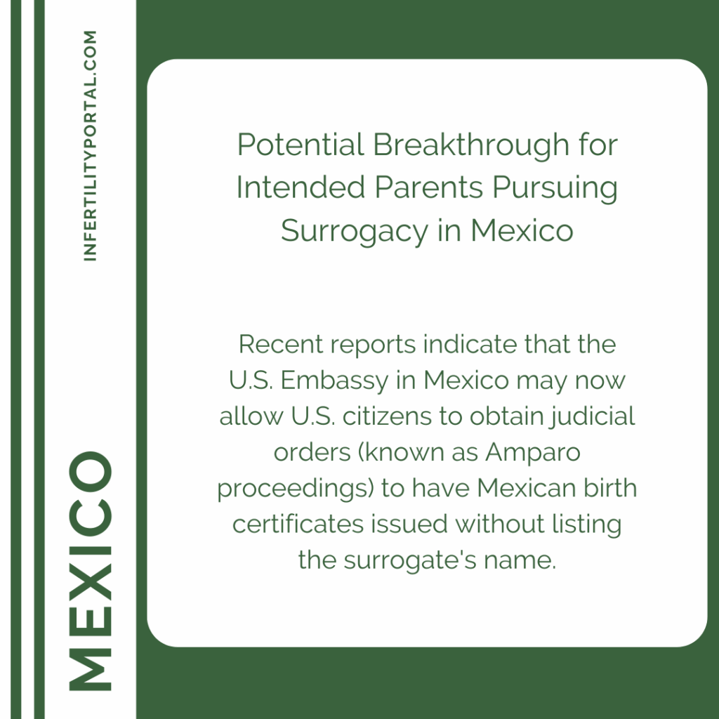 Potential Breakthrough for surrogacy in Mexico