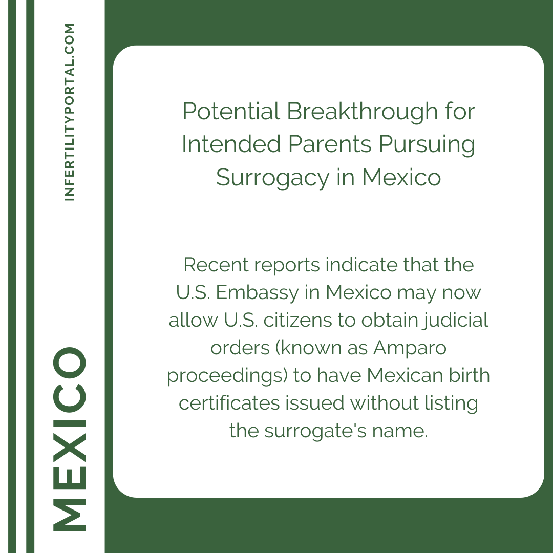 Potential Breakthrough for surrogacy in Mexico