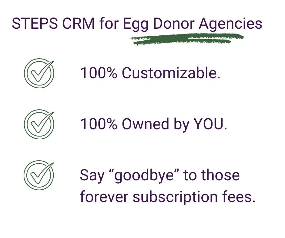 STEPS CRM for Egg Donor Agencies