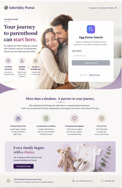 Sample ED Landing Page 3