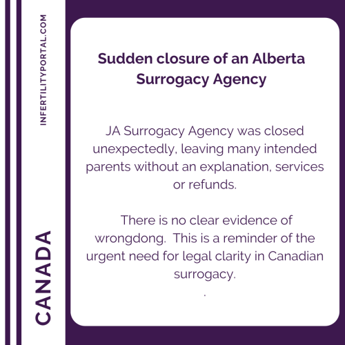 Canada - Alberta agency closes