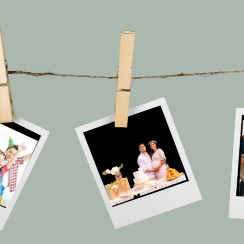 Navigating family gatherings shown as 3 photos of various family gatherings
