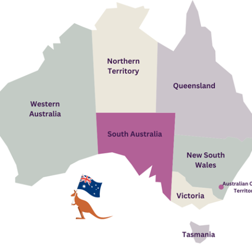 Surrogacy Laws in Australia - map